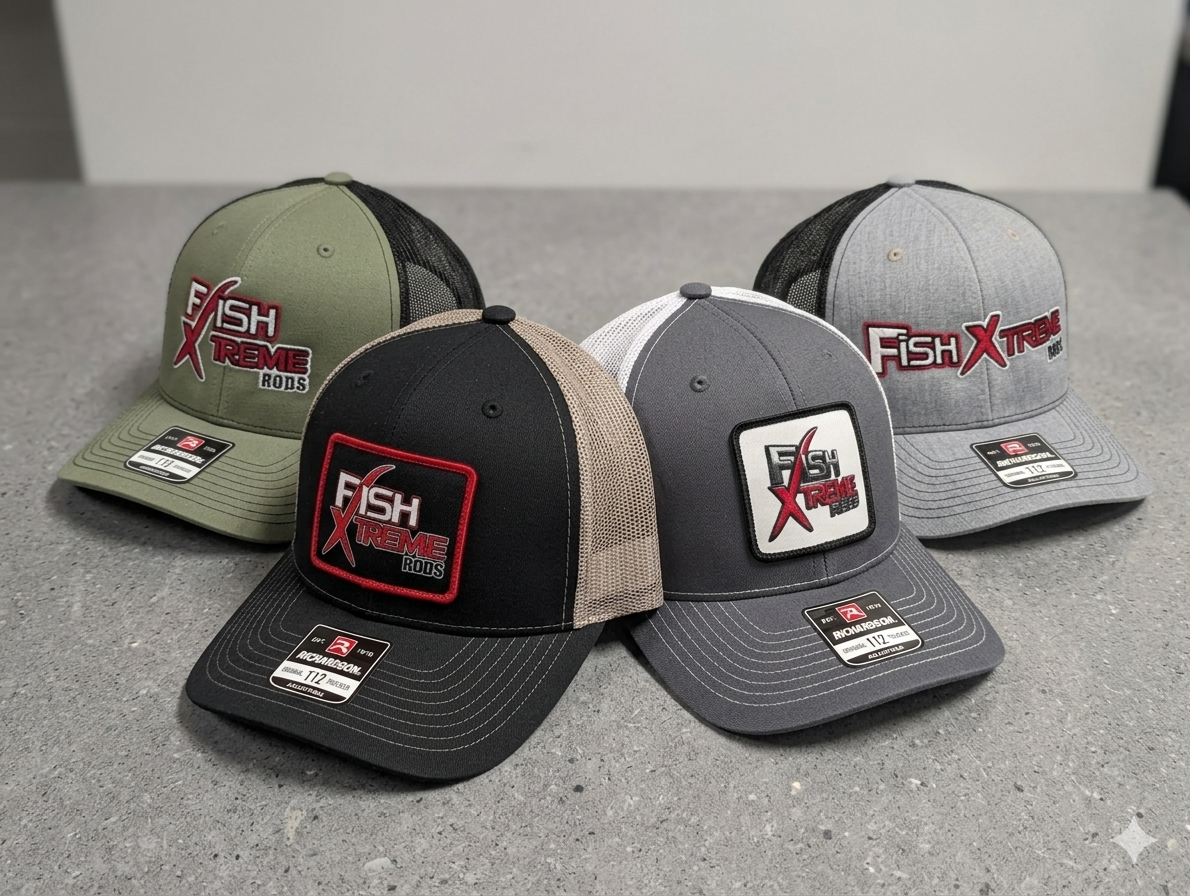 Fish Xtreme Rods Snap Back Hats