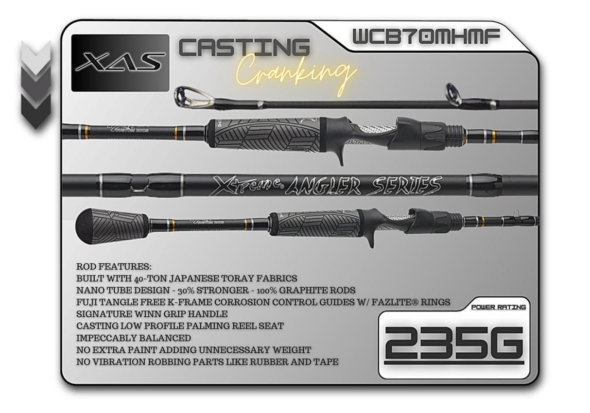 WCB70MHMF 7'0" Medium Hvy Mod-Fast **Cranking**