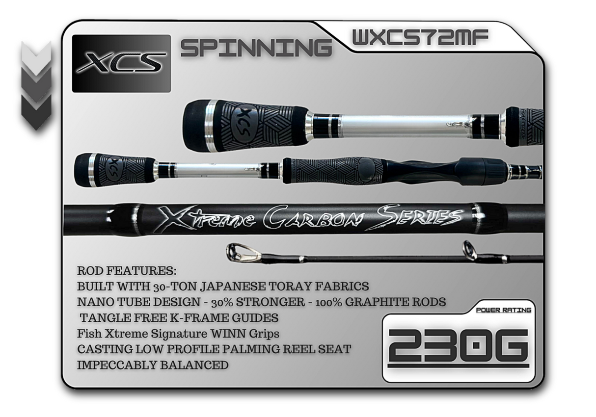 WXCS72MF (230g) 7'2" Medium Fast Spinning