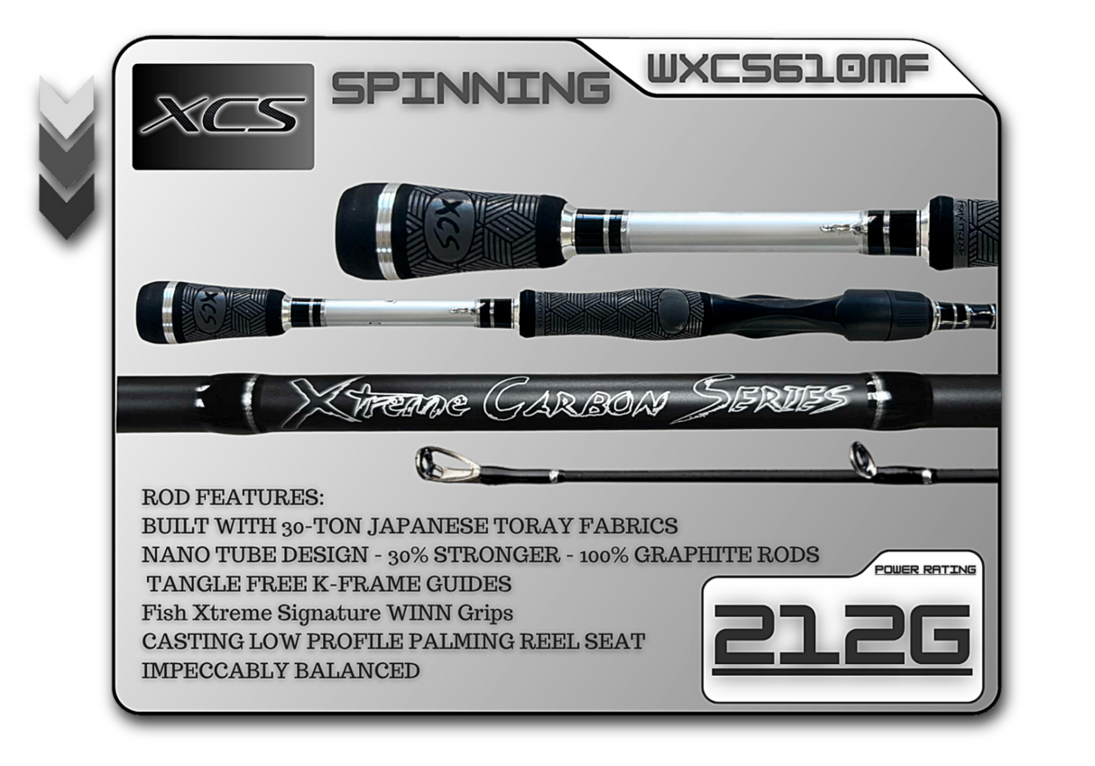 WXCS610MF (212g) 6'10" Medium Fast Spinning
