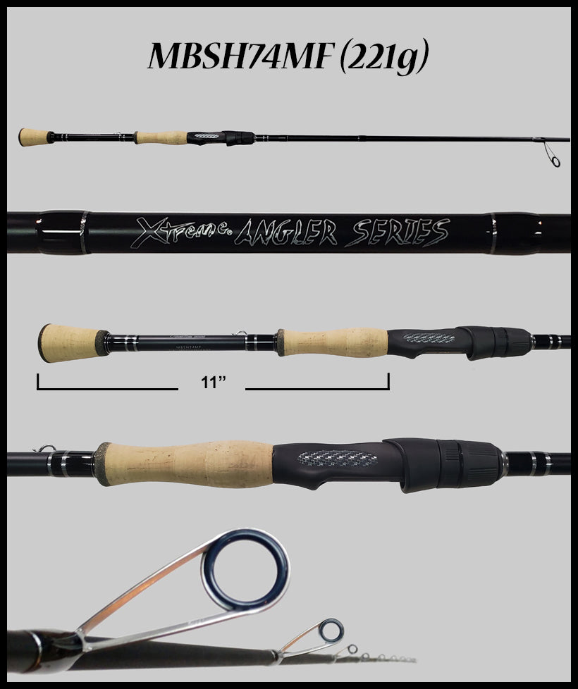 MBSH74MF Gen 3 - 7'4" Medium Fast Spinning Rod-Fx Custom Rods
